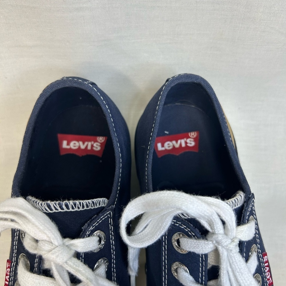 Levi’s Stan Buck Low-Top Sneakers – Navy Canvas – Men’s Size 9.5 - Picture 4 of 7